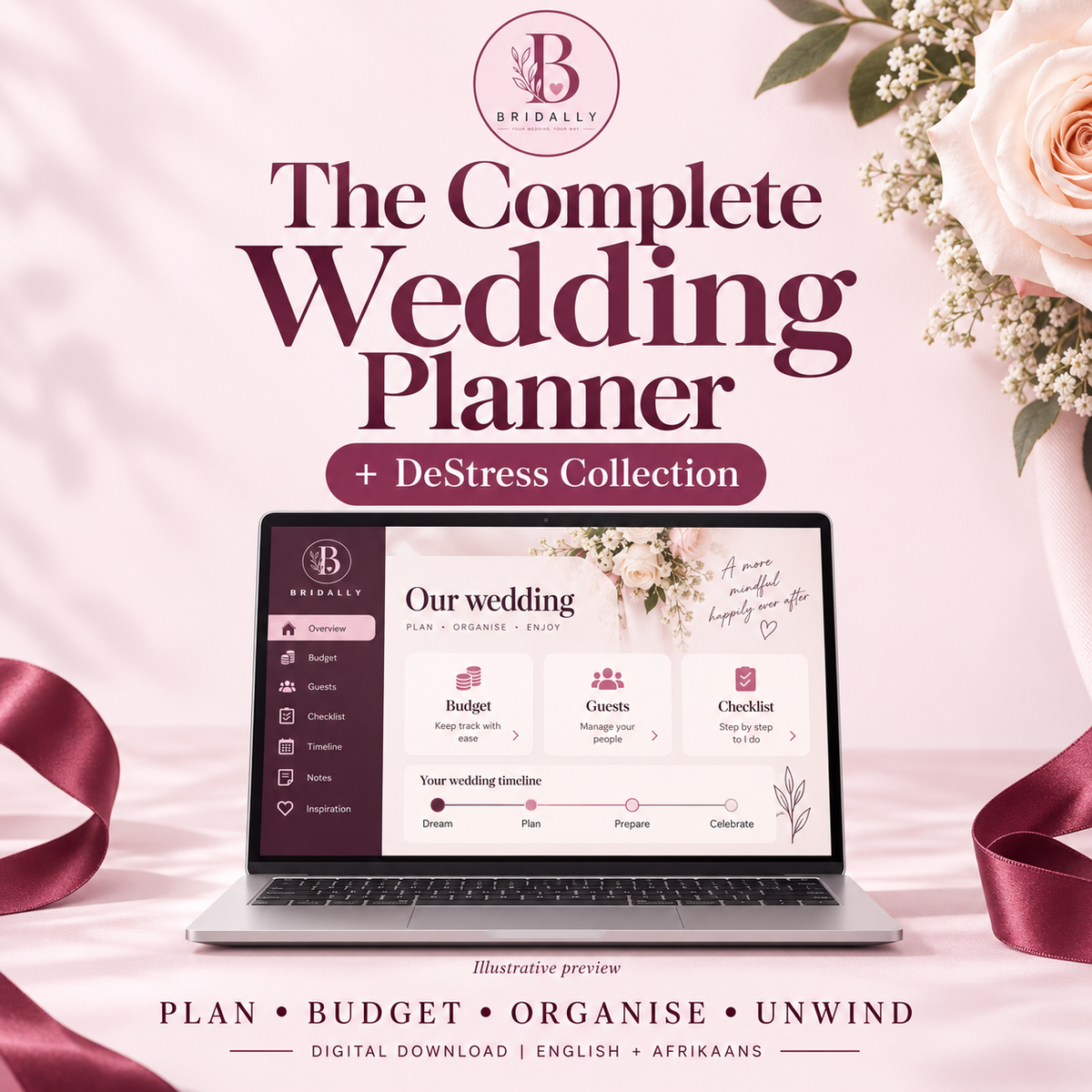 Bridally Complete Wedding Planner + DeStress