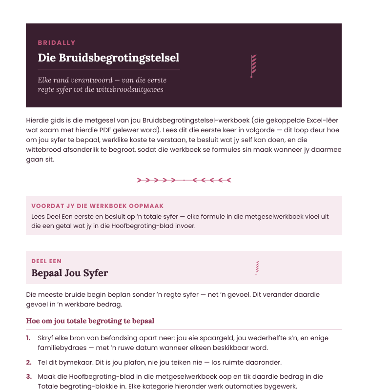 Die Bruidsbegrotingstelsel