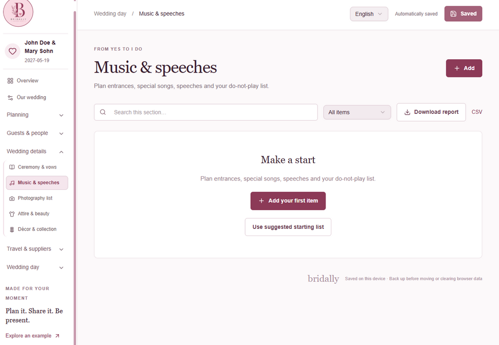 Bridally Complete Wedding Planner + DeStress