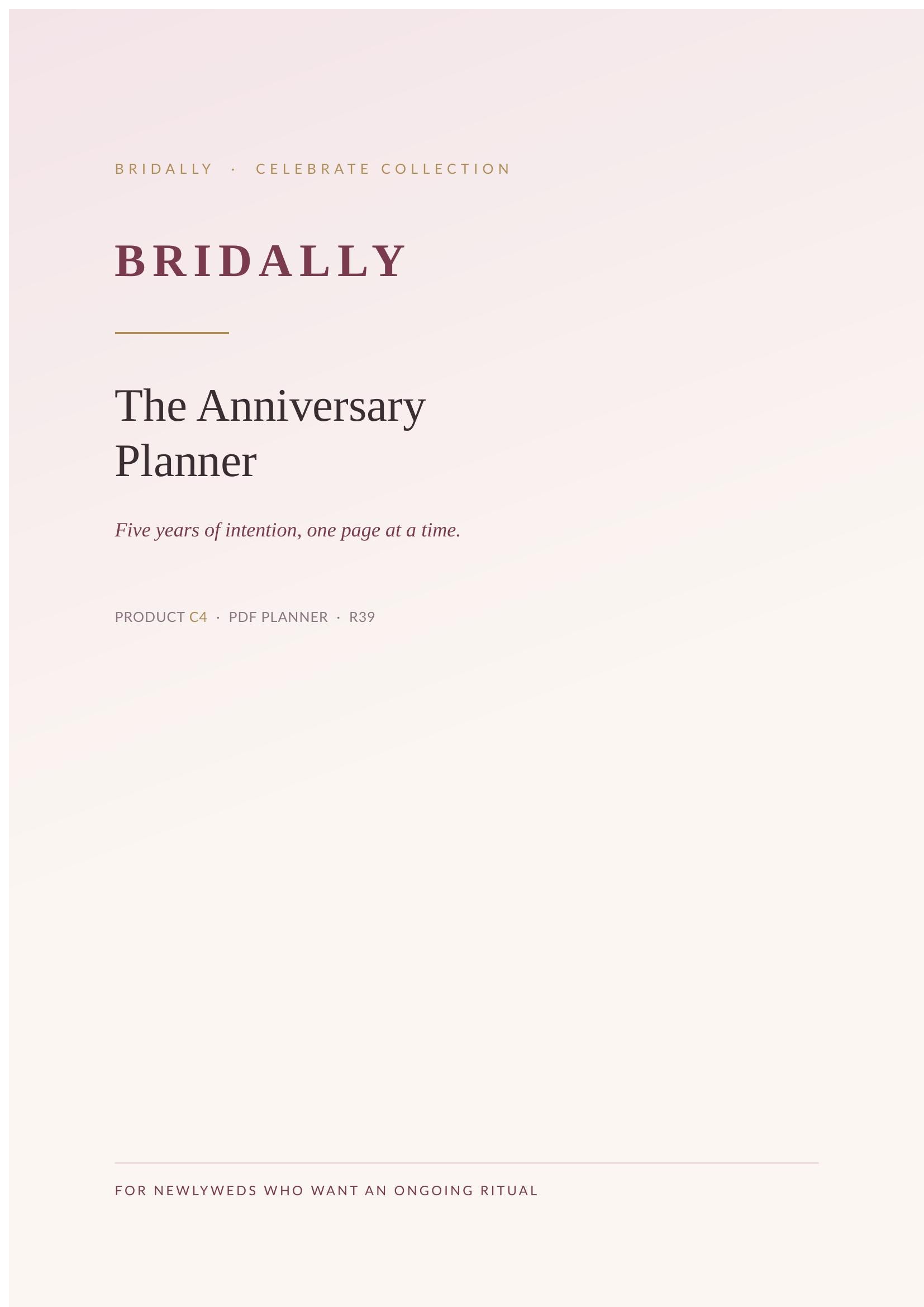 The Anniversary Planner