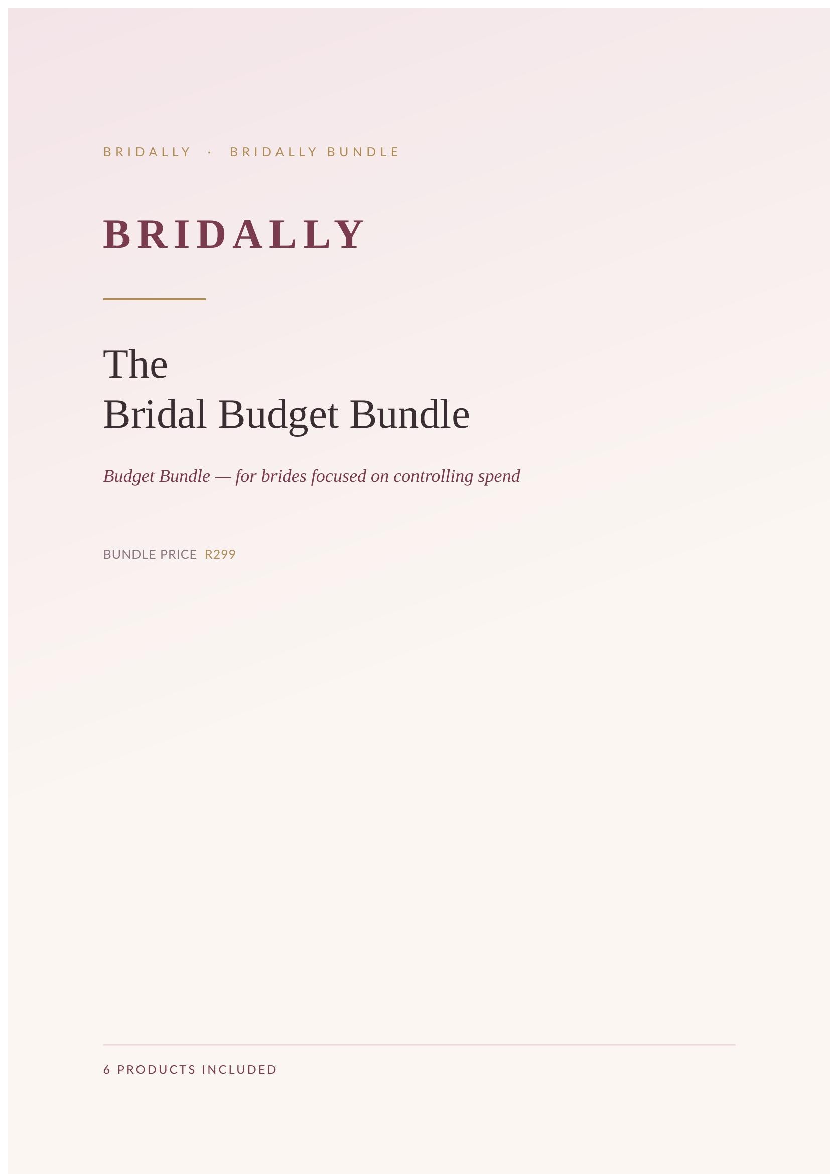 The Bridal Budget Bundle