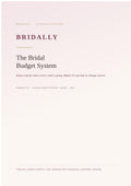 The Bridal Budget System