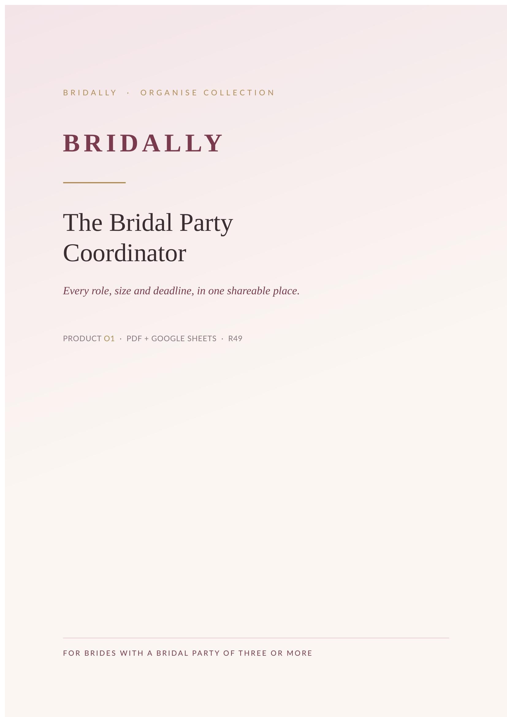 The Bridal Party Coordinator