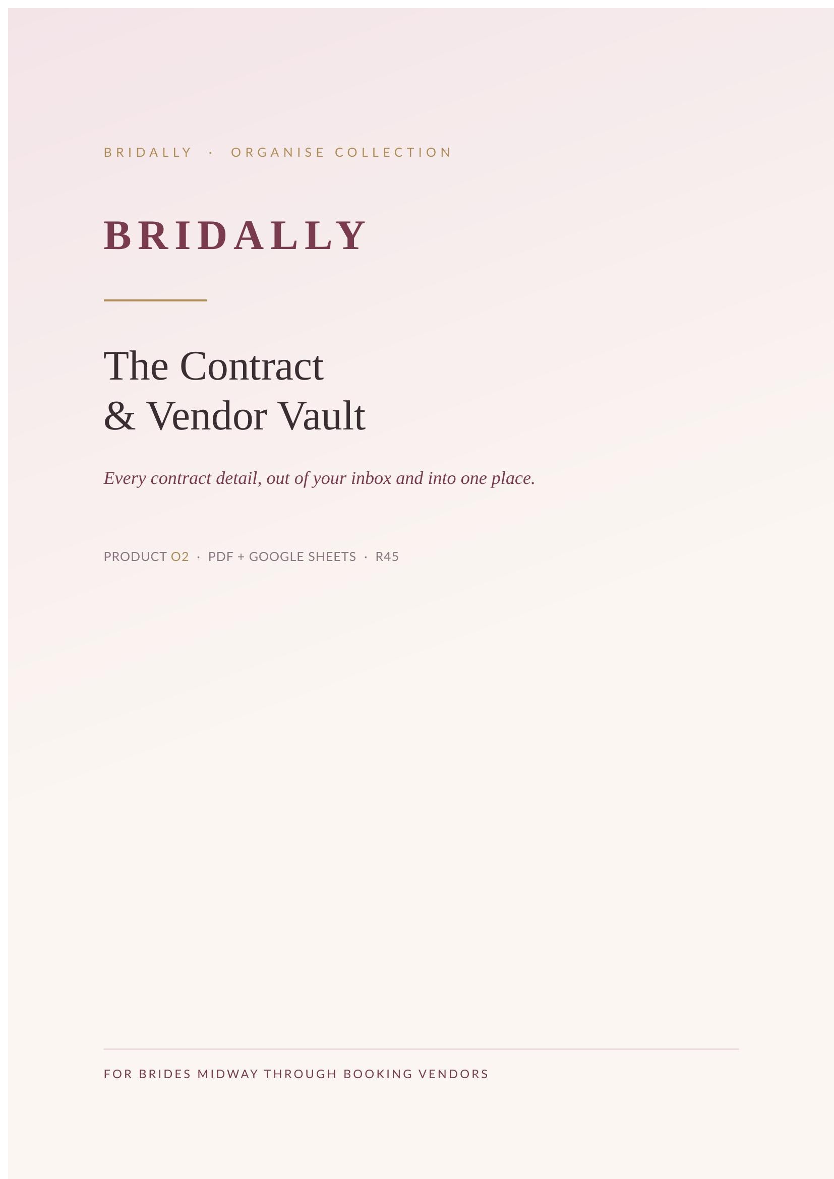 The Contract & Vendor Vault