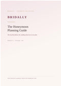 The Honeymoon Planning Guide