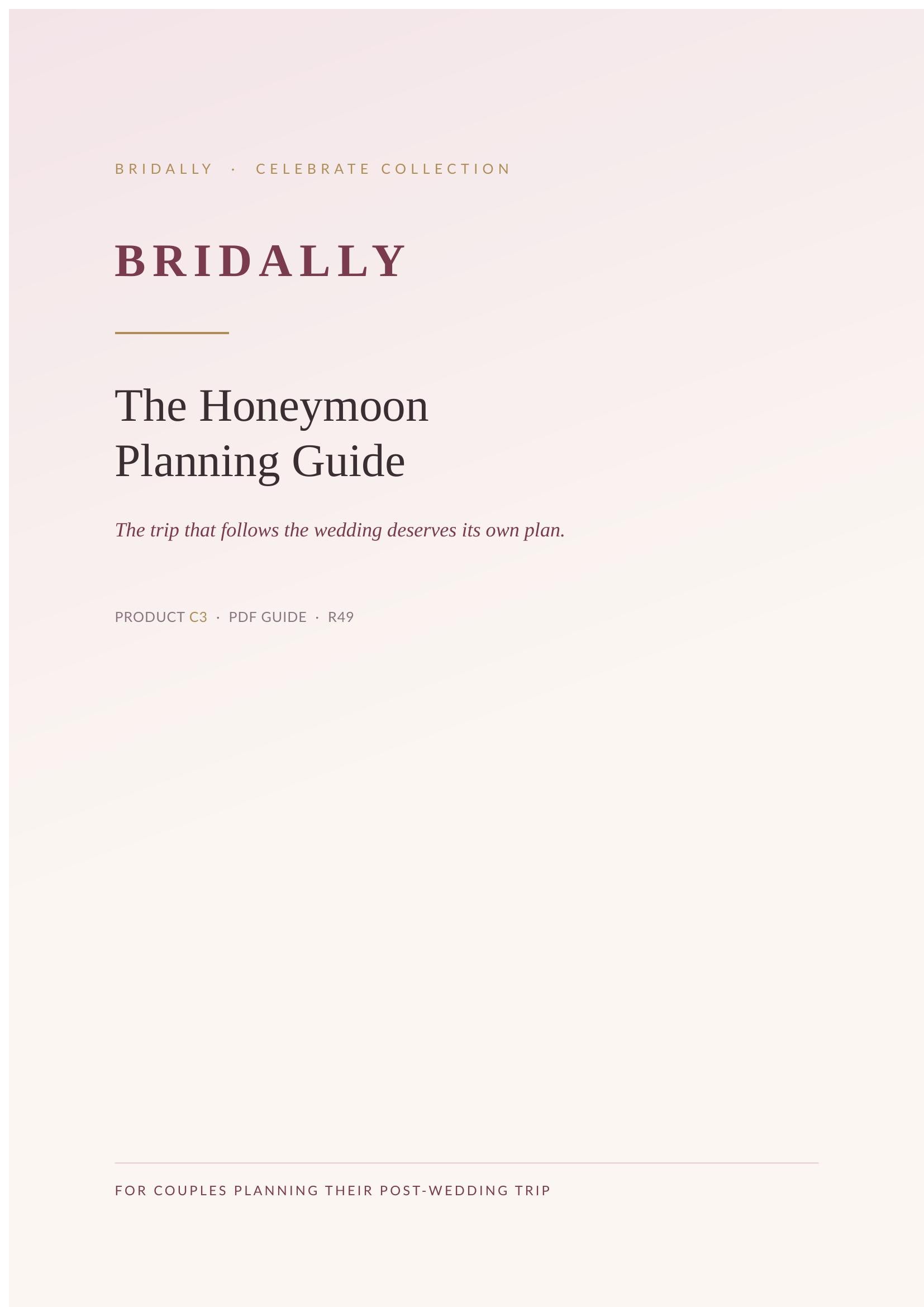 The Honeymoon Planning Guide