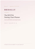 The RSVP & Seating Chart Planner