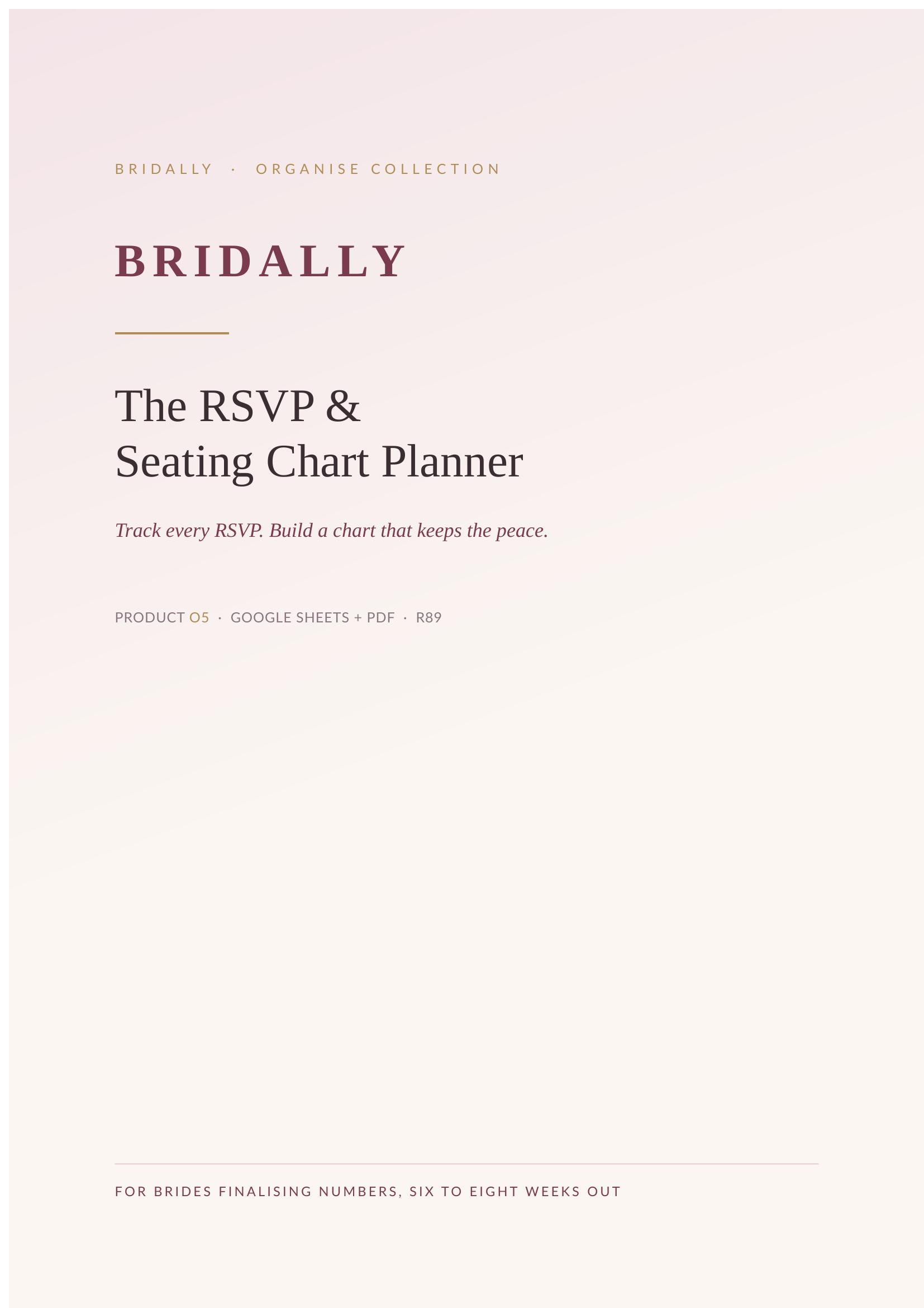 The RSVP & Seating Chart Planner