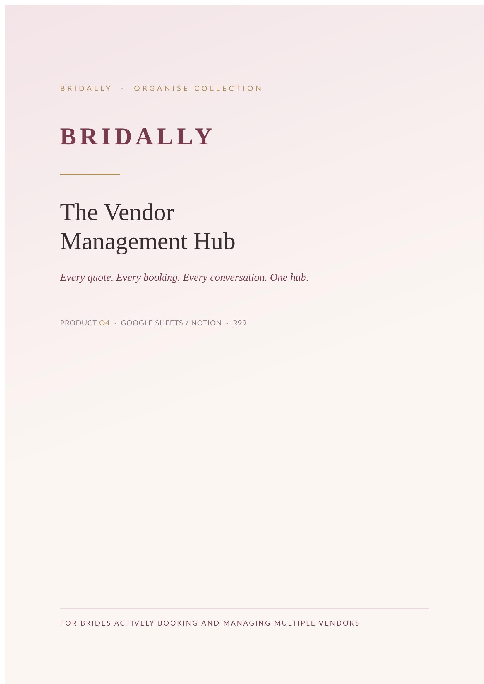 The Vendor Management Hub